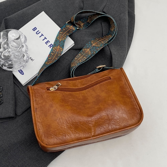 💥Boho Strap Vegan Leather Shoulder Purse - Picture 9 of 11